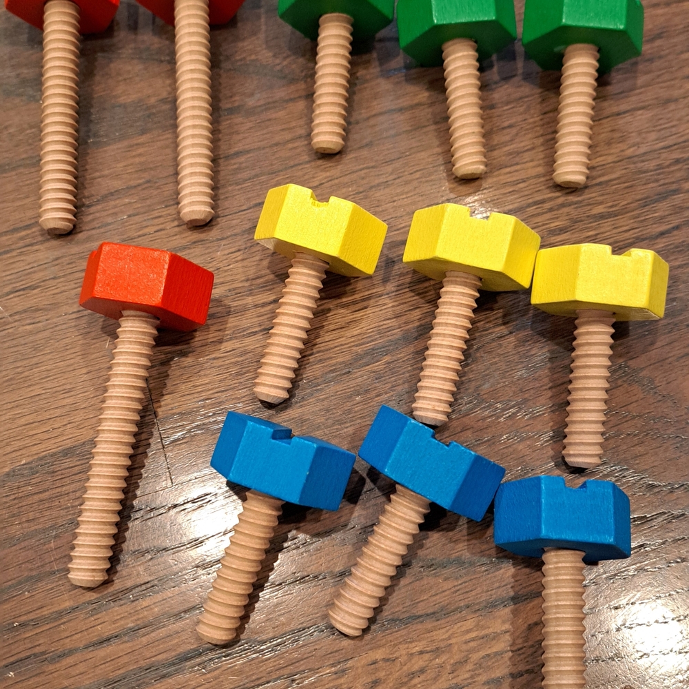 Melissa & Doug Wooden Building Set - Red, Blue, Yellow, Green - Picture 2 of 4